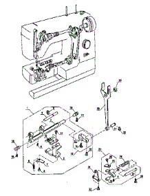 Feed Lift Assembly parts for Kenmore Mechanical Sewing Machine 385.1011180 (3851011180, 385 1011180) from AppliancePartsPros.com