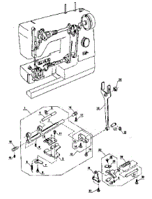 Feed Regulator Assembly parts for Kenmore Mechanical Sewing Machine 385.1155180 (3851155180, 385 1155180) from AppliancePartsPros.com