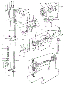 Presser Bar Assembly parts for Kenmore Mechanical Sewing Machine 385.12321 (38512321, 385 12321) from AppliancePartsPros.com