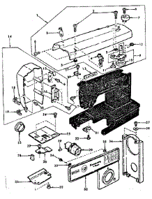 Base Assembly parts for Kenmore Mechanical Sewing Machine 385.1233280 (3851233280, 385 1233280) from AppliancePartsPros.com