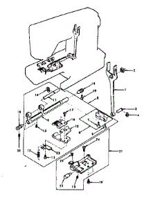 Feed Regulator Assembly parts for Kenmore Mechanical Sewing Machine 385.1233280 (3851233280, 385 1233280) from AppliancePartsPros.com