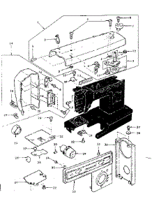 Base Assembly parts for Kenmore Mechanical Sewing Machine 385.1249080 (3851249080, 385 1249080) from AppliancePartsPros.com