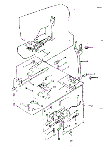 Feed  Assembly parts for Kenmore Mechanical Sewing Machine 385.1249080 (3851249080, 385 1249080) from AppliancePartsPros.com