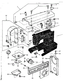Base Assembly parts for Kenmore Mechanical Sewing Machine 385.12491 (38512491, 385 12491) from AppliancePartsPros.com