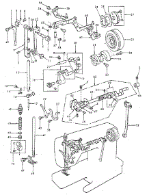 Presser Bar Assembly parts for Kenmore Mechanical Sewing Machine 385.12491 (38512491, 385 12491) from AppliancePartsPros.com