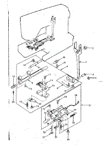 Feed Regulator Assembly parts for Kenmore Mechanical Sewing Machine 385.1249180 (3851249180, 385 1249180) from AppliancePartsPros.com