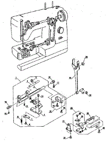 Feed Regulating Shaft Complete parts for Kenmore Mechanical Sewing Machine 385.1254180 (3851254180, 385 1254180) from AppliancePartsPros.com