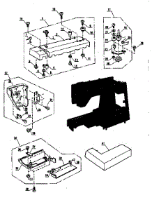 Base Assembly parts for Kenmore Mechanical Sewing Machine 385.1264180 (3851264180, 385 1264180) from AppliancePartsPros.com