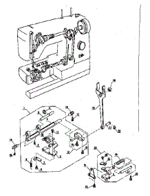 Feed  Assembly parts for Kenmore Mechanical Sewing Machine 385.1264180 (3851264180, 385 1264180) from AppliancePartsPros.com