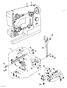 Feed  Assembly parts for Kenmore Mechanical Sewing Machine 385.1274180 (3851274180, 385 1274180) from AppliancePartsPros.com