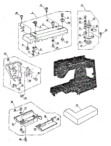 Base Assembly parts for Kenmore Mechanical Sewing Machine 385.1284180 (3851284180, 385 1284180) from AppliancePartsPros.com