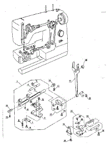 Feed  Assembly parts for Kenmore Mechanical Sewing Machine 385.1284180 (3851284180, 385 1284180) from AppliancePartsPros.com