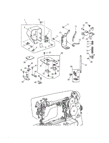 Face Cover parts for Kenmore Mechanical Sewing Machine 385.16530000 (38516530000, 385 16530000) from AppliancePartsPros.com