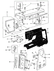 Unit Cover parts for Kenmore Mechanical Sewing Machine 385.1695180 (3851695180, 385 1695180) from AppliancePartsPros.com