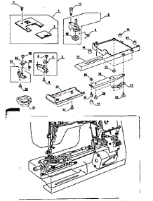 Needle Plate parts for Kenmore Mechanical Sewing Machine 385.1764180 (3851764180, 385 1764180) from AppliancePartsPros.com