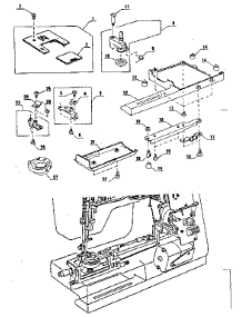 Needle Plate parts for Kenmore Sewing Machine 385.1778181 (3851778181, 385 1778181) from AppliancePartsPros.com