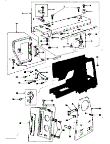 Base Assembly parts for Kenmore Electronic Sewing Machine 385.1788180 (3851788180, 385 1788180) from AppliancePartsPros.com