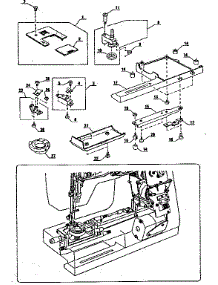 Needle Plate parts for Kenmore Electronic Sewing Machine 385.1884180 (3851884180, 385 1884180) from AppliancePartsPros.com