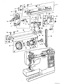 F Board Setting Plate parts for Kenmore Electronic Sewing Machine 385.1950280 (3851950280, 385 1950280) from AppliancePartsPros.com
