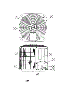 Outlet Grille  /  Top Cover parts for Carrier Central Air Conditioner 38CKC024 SERIES350 from AppliancePartsPros.com