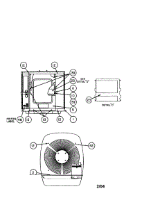 Outlet Grille  /  Top Cover parts for Carrier Central Air Conditioner 38TKB018 SERIES330 from AppliancePartsPros.com
