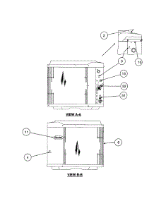 Inlet Grille  /  Service Panel parts for Carrier Central Air Conditioner 38TRA024 SERIES340 from AppliancePartsPros.com