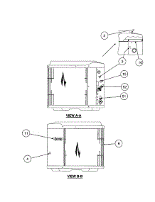 Inlet Grille  /  Service Panel parts for Carrier Central Air Conditioner 38TRA036 SERIES340 from AppliancePartsPros.com