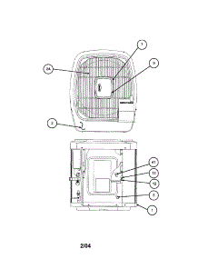 Outlet Grille / Top Cover parts for Carrier Central Air Conditioner 38TSA024 SERIES330 from AppliancePartsPros.com