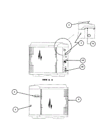 Inlet Grille / Service Panel parts for Carrier Central Air Conditioner 38TSA024 SERIES330 from AppliancePartsPros.com