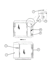 Inlet Grille / Service Panel parts for Carrier Central Air Conditioner 38TSA036 SERIES330 from AppliancePartsPros.com