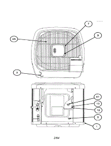 Outlet Grille / Top Cover parts for Carrier Central Air Conditioner 38TSA042 SERIES330 from AppliancePartsPros.com