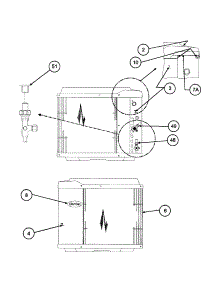 Inlet Grille  /  Service Panel parts for Carrier Central Air Conditioner 38TXA048 SERIES330 from AppliancePartsPros.com