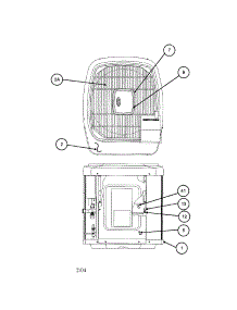 Outlet Grille  /  Top Cover parts for Carrier Central Air Conditioner 38TZA024 SERIES330 from AppliancePartsPros.com