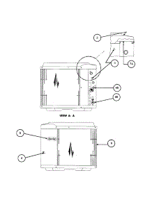 Inlet Grille  /  Service Panel parts for Carrier Central Air Conditioner 38TZA024 SERIES330 from AppliancePartsPros.com