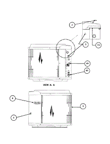Inlet Grille  /  Service Panel parts for Carrier Central Air Conditioner 38TZA030 SERIES330 from AppliancePartsPros.com