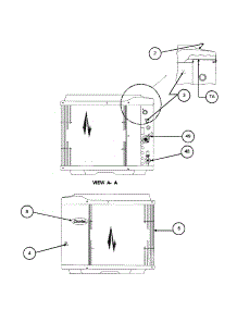 Inlet Grille  /  Service Panel parts for Carrier Central Air Conditioner 38TZA036 SERIES340 from AppliancePartsPros.com
