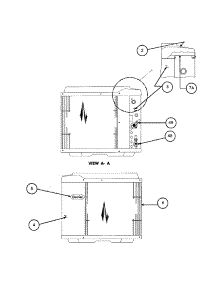 Inlet Grille  /  Service Panel parts for Carrier Central Air Conditioner 38TZA048 SERIES330 from AppliancePartsPros.com
