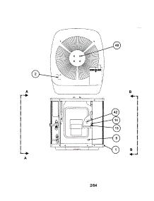 Outlet Grille  /  Top Cover parts for Carrier Central Air Conditioner 38YKC024 SERIES320 from AppliancePartsPros.com