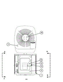 Outlet Grille  /  Top Cover parts for Carrier Central Air Conditioner 38YKC042 SERIES330 from AppliancePartsPros.com