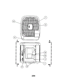 Outlet / Grille / Top Cover parts for Carrier Central Air Conditioner 38YXA060 SERIES330 from AppliancePartsPros.com