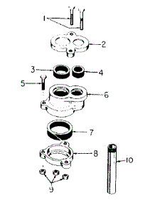 Sears Vertical Casing Adapters parts for Craftsman Water Pump 390252200 from AppliancePartsPros.com