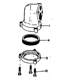 Horizontal Casing Adapter parts for Kenmore Water Pump 390.25911 (39025911, 390 25911) from AppliancePartsPros.com