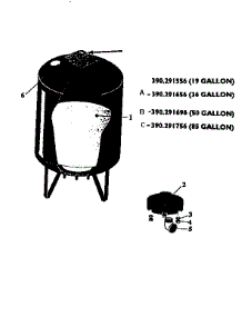 Replacement Parts parts for Craftsman Water Pump 390291556 from AppliancePartsPros.com