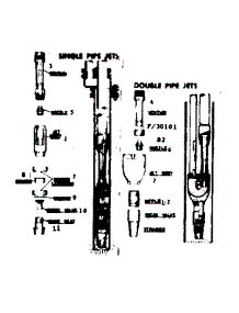 Single & Double Pipe Jets parts for Sears Water Pump 39030111 from AppliancePartsPros.com