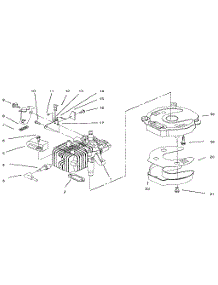 2 Cycle Engine Assembly parts for Craftsman Gas Walk-Behind Mower 3936 from AppliancePartsPros.com