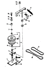 Pulley Housing Assembly parts for Haban Gas Snowblower 4-24570 from AppliancePartsPros.com