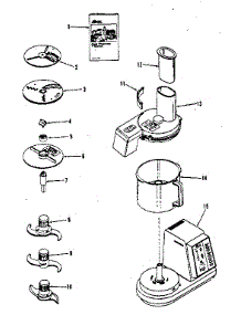 Replacement Parts parts for Kenmore Food Processor 400.693100 (400693100, 400 693100) from AppliancePartsPros.com