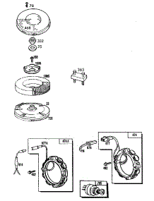 Flywheel Assembly parts for Briggs & Stratton Lawn & Garden Engine 400700 TO 400799 (1200 - 1200) from AppliancePartsPros.com