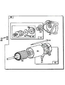 Motor And Drive Assembly parts for Briggs & Stratton Lawn & Garden Engine 400700 TO 400799 (1200 - 1200) from AppliancePartsPros.com