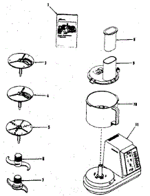 Replacement Parts parts for Kenmore Food Processor 400.822905 (400822905, 400 822905) from AppliancePartsPros.com